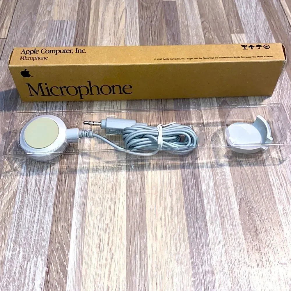 Original 1991 Apple Electret Condenser Microphone with omni-directional